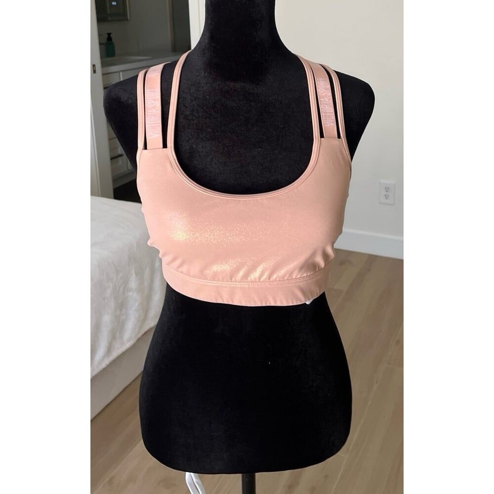 Victoria's Secret Pink Metallic Sports Bra
